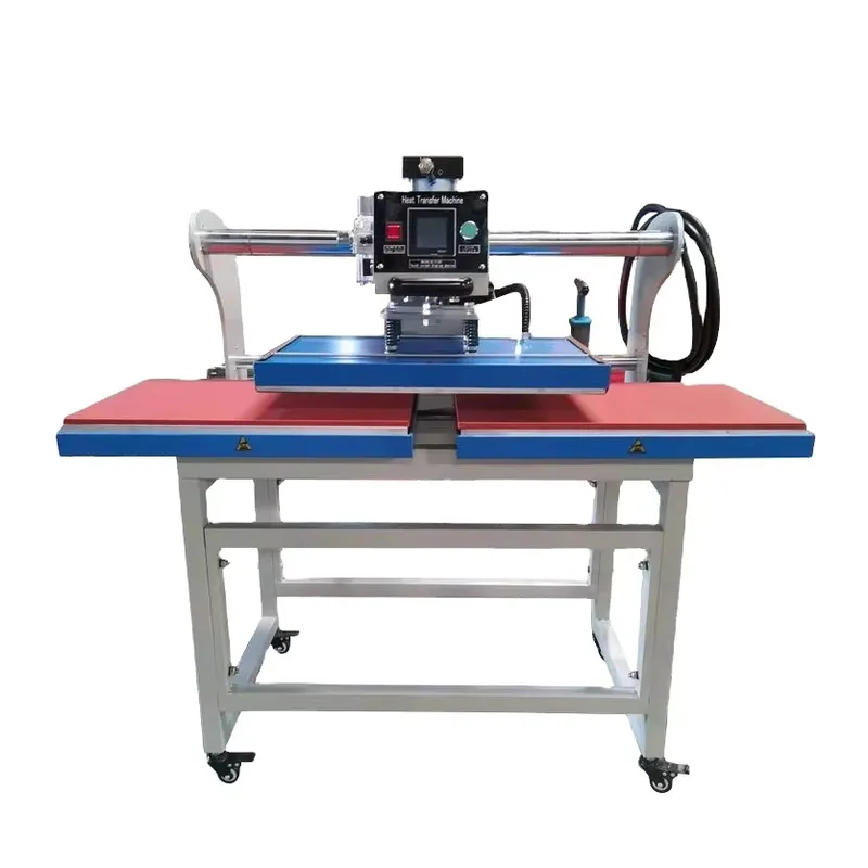 Heat Press Machine - Pneumatische Doppelstation-Heißpresse für T-Shirt-Druck 40x50 40x60