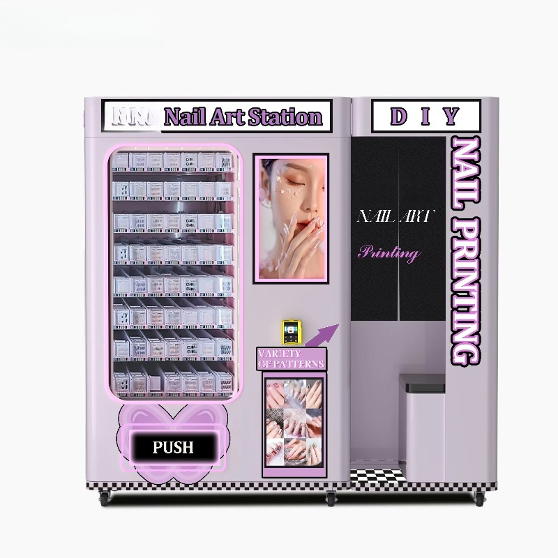 Commercial Nail Printing Machine - OME Kommerzieller tragbarer Nagelstand, digitaler Nageldruck-Verkaufsautomat,