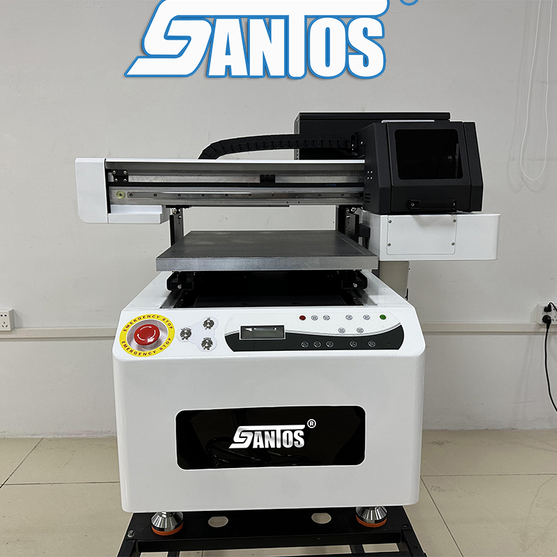 Commercial Digital Printing Machine Price - Fabrikpreis, digitaler 40-50-Modell-Flachbett-UV-Drucker, CMYK+W+V, bunter universeller