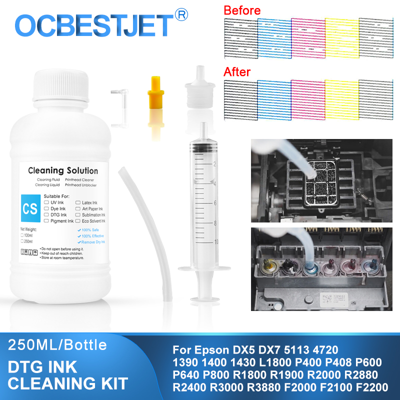 250 ml DTG-Reinigungslösung Te – Print Head Cleaning Kit Bewertung und Preis